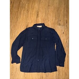 Christie & Jill Petite Size Small 100% Silk  Long Sleeve Button Up Collared I